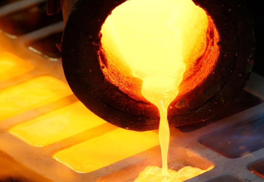 Gold melting