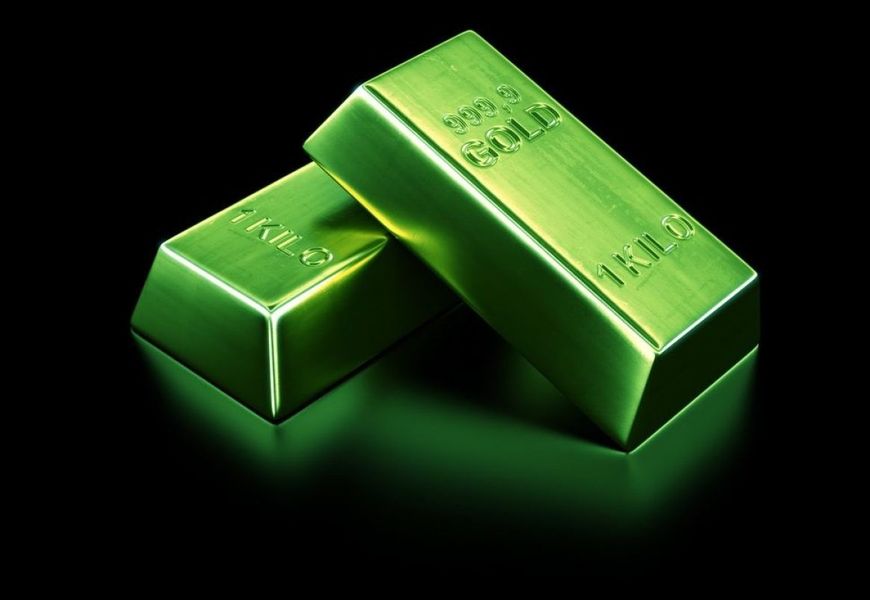 Grünes Gold-Elektrum